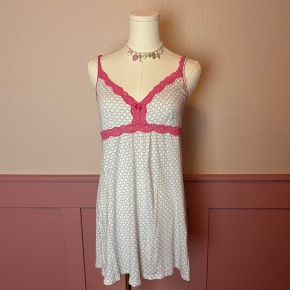 y2k babydoll lace mini slip dress